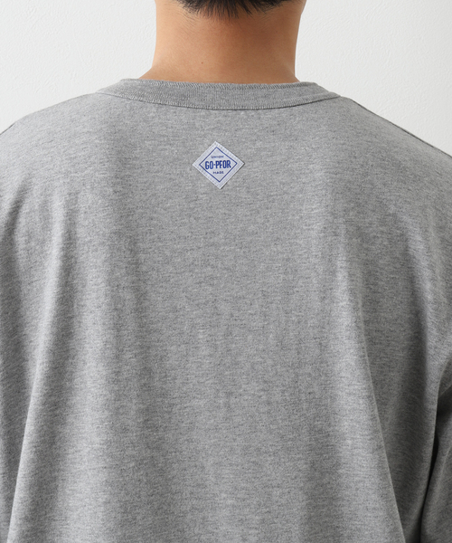417 EDIFICE（フォーワンセブンエディフィス）の「【GO-PFOR / ゴー・ファー】別注 ヘンリーネック Tシャツ（Tシャツ/カットソー・メンズ・ブラック/グレー/ホワイト・SMALL/MEDIUM/LARGE/X-LARGE）」の9枚目の写真