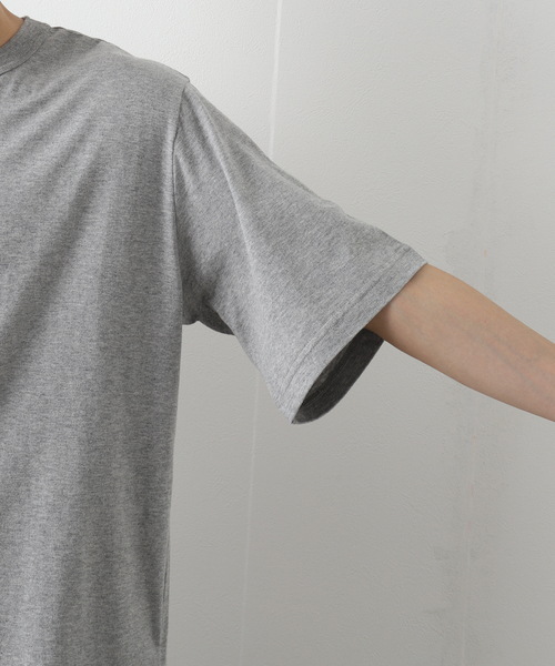 417 EDIFICE（フォーワンセブンエディフィス）の「【GO-PFOR / ゴー・ファー】別注 ヘンリーネック Tシャツ（Tシャツ/カットソー・メンズ・ブラック/グレー/ホワイト・SMALL/MEDIUM/LARGE/X-LARGE）」の11枚目の写真