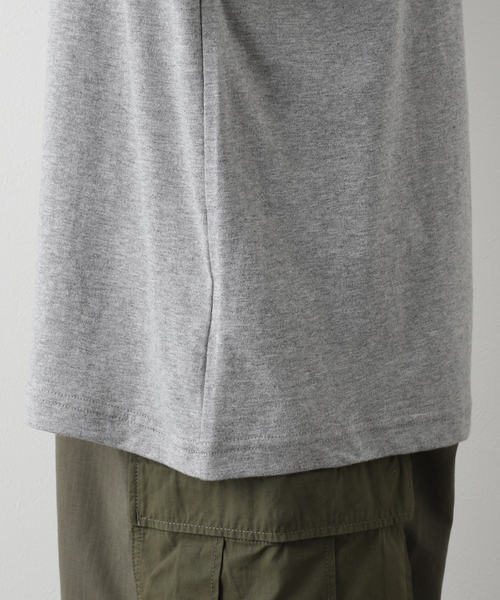417 EDIFICE（フォーワンセブンエディフィス）の「【GO-PFOR / ゴー・ファー】別注 ヘンリーネック Tシャツ（Tシャツ/カットソー・メンズ・ブラック/グレー/ホワイト・SMALL/MEDIUM/LARGE/X-LARGE）」の16枚目の写真