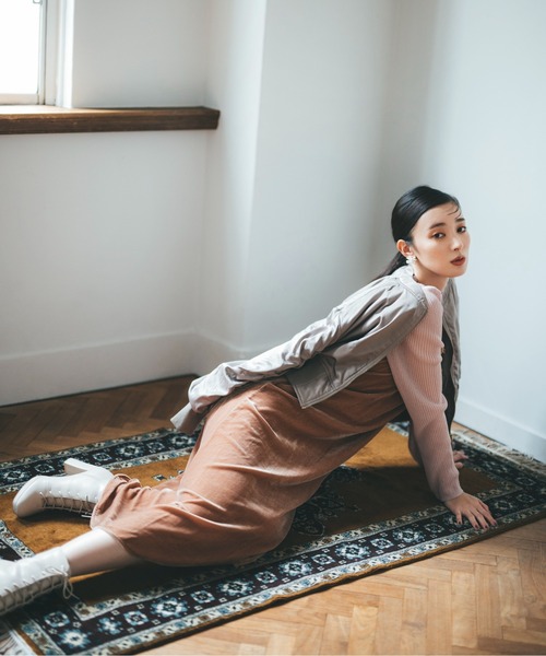 JILL by JILL STUART(ジルバイジルスチュアート)の「◇シアートップスキャミOPセット(ワンピース・レディース・ライトグリーン/ピンク/ホワイト系その他/ブラウン・FREE)」の1枚目の写真