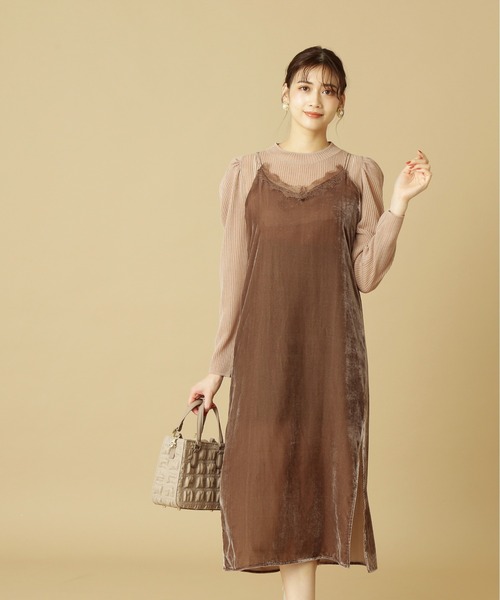 JILL by JILL STUART(ジルバイジルスチュアート)の「◇シアートップスキャミOPセット(ワンピース・レディース・ライトグリーン/ピンク/ホワイト系その他/ブラウン・FREE)」の17枚目の写真