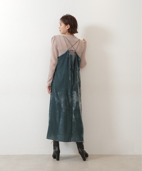 JILL by JILL STUART(ジルバイジルスチュアート)の「◇シアートップスキャミOPセット(ワンピース・レディース・ライトグリーン/ピンク/ホワイト系その他/ブラウン・FREE)」の18枚目の写真