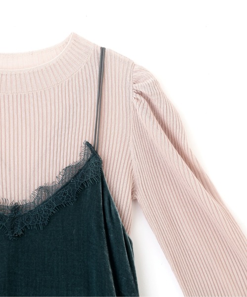 JILL by JILL STUART(ジルバイジルスチュアート)の「◇シアートップスキャミOPセット(ワンピース・レディース・ライトグリーン/ピンク/ホワイト系その他/ブラウン・FREE)」の15枚目の写真
