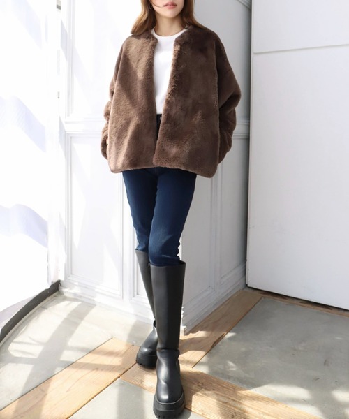 moment+（モーメントプラス）の「厚底ロングブーツ（ブーツ・レディース・ブラック/ブラウン・LL/S/M/L）」の14枚目の写真