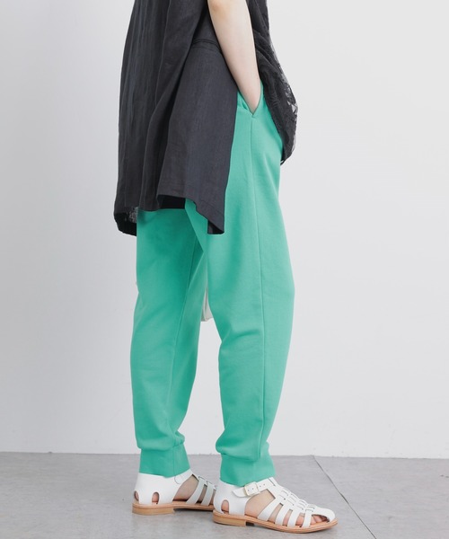 PUAL CE CIN(ピュアルセシン)の「【セットアップ対応】裏毛カレッジロゴプリントパンツ(スウェットパンツ・レディース・チャコールグレー/ベージュ/グリーン・FREE)」の11枚目の写真