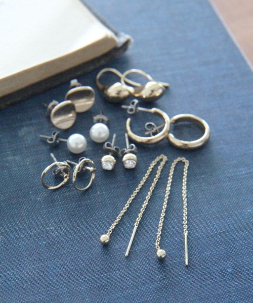 LEPSIM(レプシィム)の「7セットピアス 135925(ピアス(両耳用)・レディース・シルバー/シルバー×ゴールド/ゴールド・ONE SIZE)」の1枚目の写真