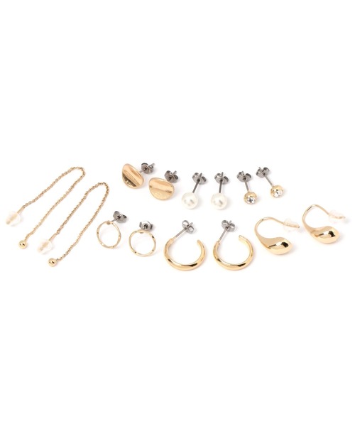 LEPSIM(レプシィム)の「7セットピアス 135925(ピアス(両耳用)・レディース・シルバー/シルバー×ゴールド/ゴールド・ONE SIZE)」の12枚目の写真