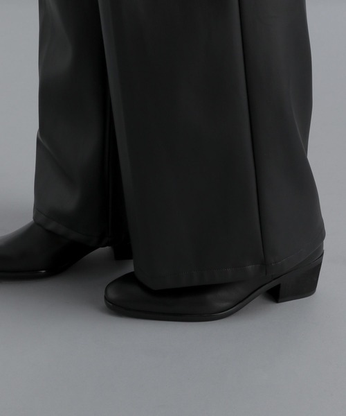 HARE（ハレ）の「シンセティックレザーワイドフレアパンツ(HARE)（その他パンツ・メンズ・ブラック・SMALL/MEDIUM）」の10枚目の写真