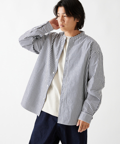 TICCA/ティッカ】 ストライプビッグシャツ【手洗い可能】（シャツ