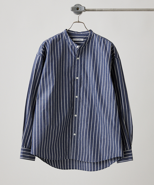 JOURNAL STANDARD(ジャーナルスタンダード)の「パターン バンド シャツ(シャツ/ブラウス・メンズ・クリアブルー/ホワイト/ベージュ/ダークブルー/ライトグリーン/コバルトブルー・MEDIUM/LARGE/SMALL)」の4枚目の写真