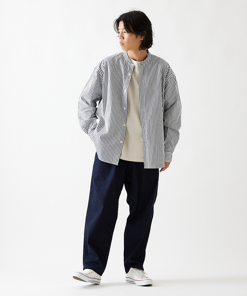 JOURNAL STANDARD(ジャーナルスタンダード)の「パターン バンド シャツ(シャツ/ブラウス・メンズ・クリアブルー/ホワイト/ベージュ/ダークブルー/ライトグリーン/コバルトブルー・MEDIUM/LARGE/SMALL)」の19枚目の写真