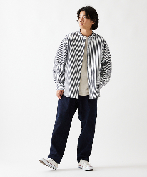 JOURNAL STANDARD(ジャーナルスタンダード)の「パターン バンド シャツ(シャツ/ブラウス・メンズ・クリアブルー/ホワイト/ベージュ/ダークブルー/ライトグリーン/コバルトブルー・MEDIUM/LARGE/SMALL)」の20枚目の写真