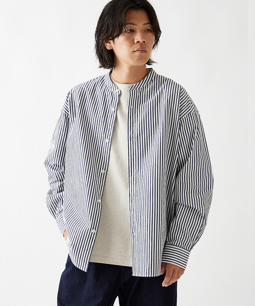 JOURNAL STANDARD(ジャーナルスタンダード)の「パターン バンド シャツ(シャツ/ブラウス・メンズ・クリアブルー/ホワイト/ベージュ/ダークブルー/ライトグリーン/コバルトブルー・MEDIUM/LARGE/SMALL)」の22枚目の写真