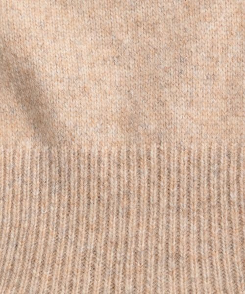 mysty woman（ミスティウーマン）の「ウール混で暖かいフロントリボンバラクラバ 165984（ニットキャップ/ビーニー・レディース・ホワイト/ベージュ/ブラウン・FREE）」の12枚目の写真