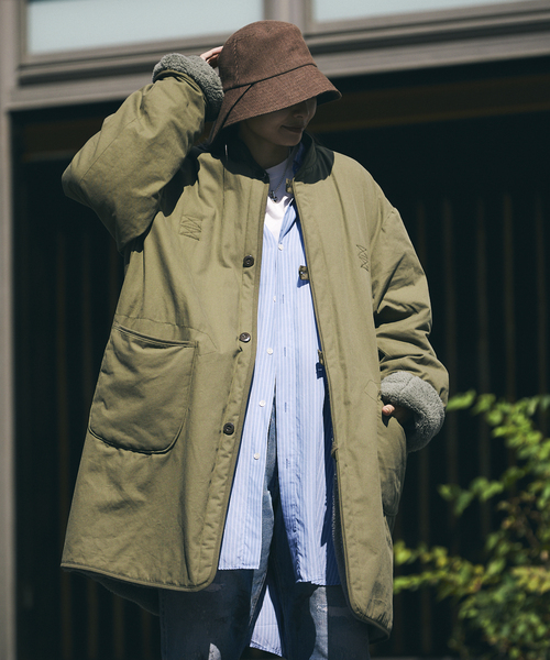 ARMY TWILL（アーミーツイル）の「【ARMY TWILL/アーミーツイル】別注 リバーシブル コート（ミリタリージャケット・メンズ・ブラック/ネイビー/カーキ・MEDIUM/LARGE）」の7枚目の写真