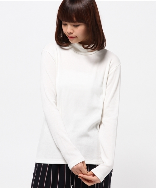 OUTLET(アウトレット)の「【WHO'S WHO gallery】KRカットタートル(Tシャツ/カットソー・レディース・ブラック/グレー/ネイビー/ホワイト・FREE)」の2枚目の写真
