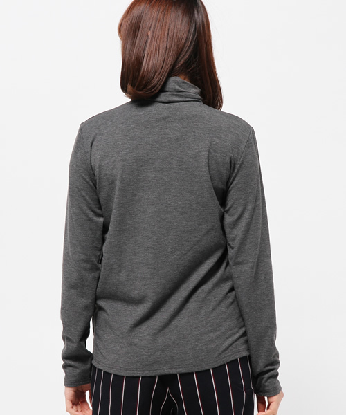 OUTLET(アウトレット)の「【WHO'S WHO gallery】KRカットタートル(Tシャツ/カットソー・レディース・ブラック/グレー/ネイビー/ホワイト・FREE)」の7枚目の写真