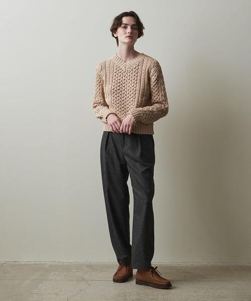 HaHa Steaven Alan スティーブンアラン ツイードスラックス Steaven