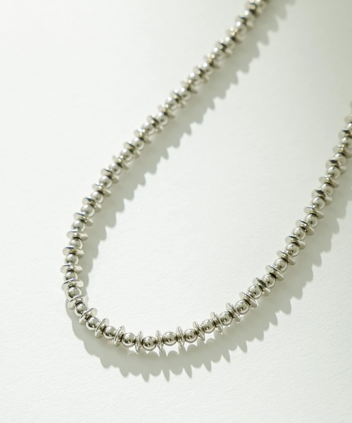 mystic（ミスティック）の「[otonamystic]メタルビーズネックレス（ネックレス・レディース・シルバー・ONE SIZE）」の3枚目の写真