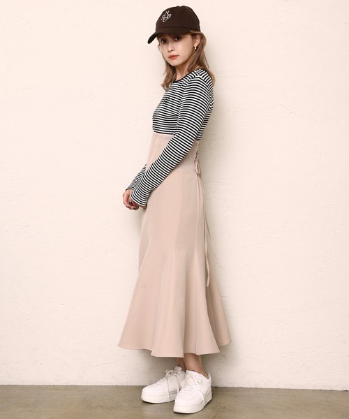 one after another NICE CLAUP（ワンアフターアナザーナイスクラップ）の「NCロゴ刺繍キャップ（キャップ・レディース・ダークブラウン/アイボリー/キャメル・FREE）」の15枚目の写真