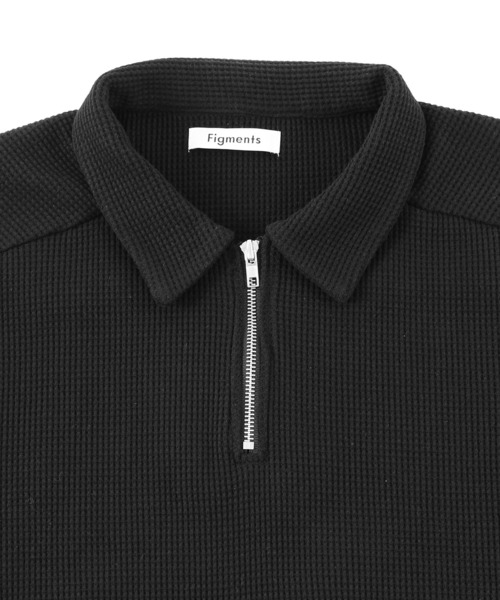 Figments（フィグメンツ）の「ハーフZIPビッグプルオーバー（スウェット・レディース・ブラック/グレー・LARGE/X-LARGE）」の10枚目の写真