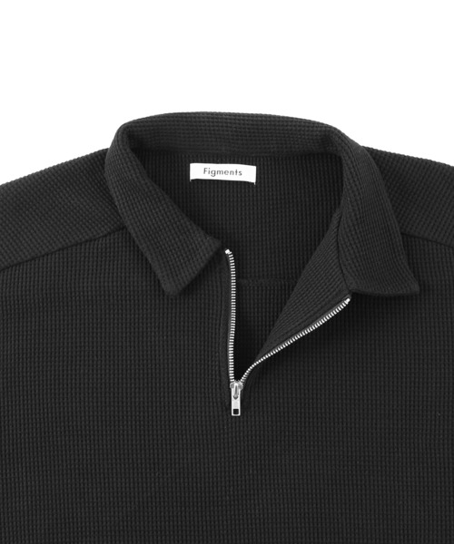 Figments（フィグメンツ）の「ハーフZIPビッグプルオーバー（スウェット・レディース・ブラック/グレー・LARGE/X-LARGE）」の12枚目の写真