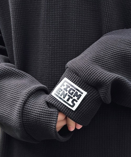 Figments（フィグメンツ）の「ハーフZIPビッグプルオーバー（スウェット・レディース・ブラック/グレー・LARGE/X-LARGE）」の16枚目の写真