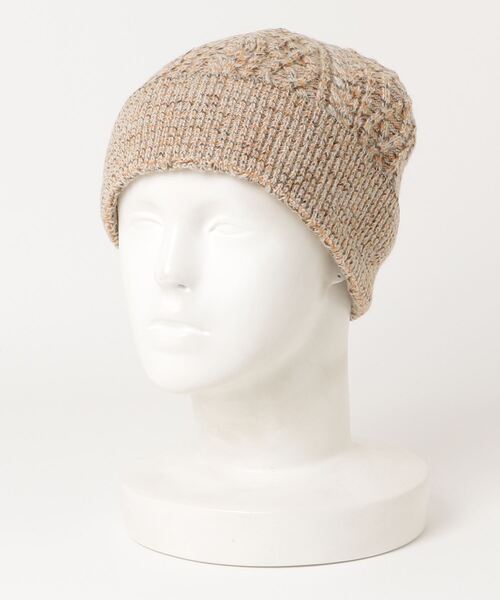 Snow Peak（スノーピーク）の「Alpaca Mixed Knit Cap（ニットキャップ/ビーニー・メンズ・マスタード/アイボリー・FREE）」の4枚目の写真