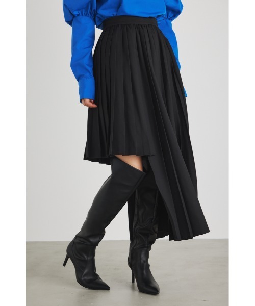 rienda（リエンダ）の「アシンメトリープリーツフレアスカート