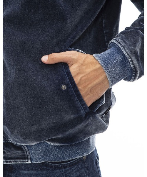 BILLABONG(ビラボン)の「BILLABONG メンズ 【WAVE WASHED】 INDIGO VELOUR JACKET ジャケット 【2022年秋冬モデル】/ビラボンジップアップブルゾン(ブルゾン・メンズ・インディゴブルー/ブルー・MEDIUM/LARGE/X-LARGE)」の13枚目の写真