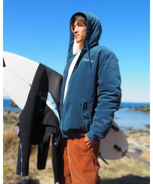 BILLABONG(ビラボン)の「BILLABONG メンズ 【WAVE WASHED】 INDIGO VELOUR JACKET ジャケット 【2022年秋冬モデル】/ビラボンジップアップブルゾン(ブルゾン・メンズ・インディゴブルー/ブルー・MEDIUM/LARGE/X-LARGE)」の7枚目の写真