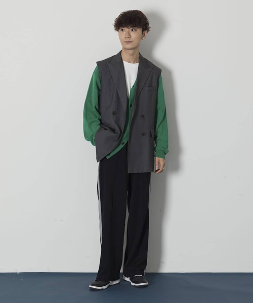 Couleur Meler(クルールメリー)の「Couleur Meler sakasa line track pants(その他パンツ・メンズ・グレー/ブラック・MEDIUM/LARGE)」の18枚目の写真