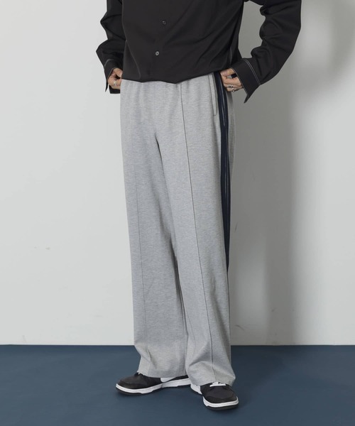 Couleur Meler(クルールメリー)の「Couleur Meler sakasa line track pants(その他パンツ・メンズ・グレー/ブラック・MEDIUM/LARGE)」の22枚目の写真