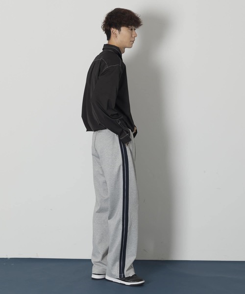 Couleur Meler(クルールメリー)の「Couleur Meler sakasa line track pants(その他パンツ・メンズ・グレー/ブラック・MEDIUM/LARGE)」の14枚目の写真