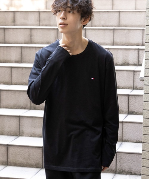 TOMMY HILFIGER(トミーヒルフィガー)の「トミーヒルフィガー 長袖Tシャツ ロンT ワンポイント(Tシャツ/カットソー・メンズ・ホワイト/ネイビー/グレー/ブラック・XL/L/S/M)」の21枚目の写真