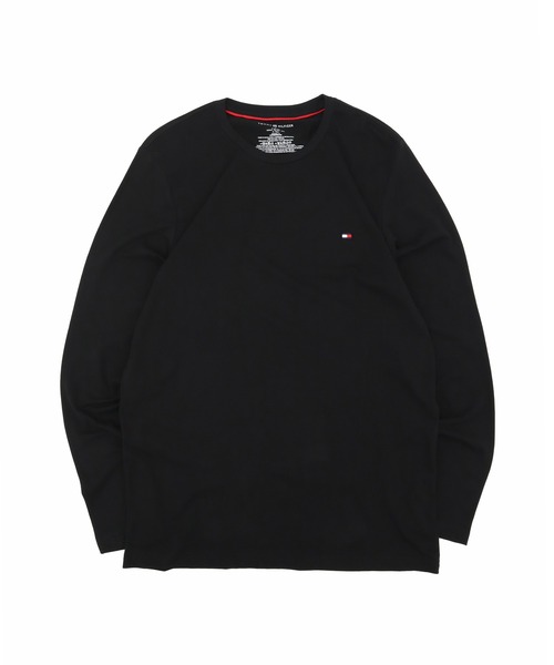げんろく　トミーヒルフィガー　袖ストライプ　トリコロール　ロンT 黒　 L fit=scale-down,w=1200
