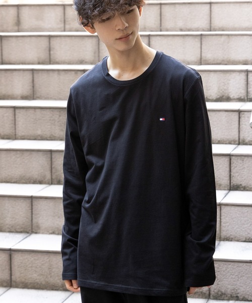セール】トミーヒルフィガー 長袖Tシャツ ロンT ワンポイント（T