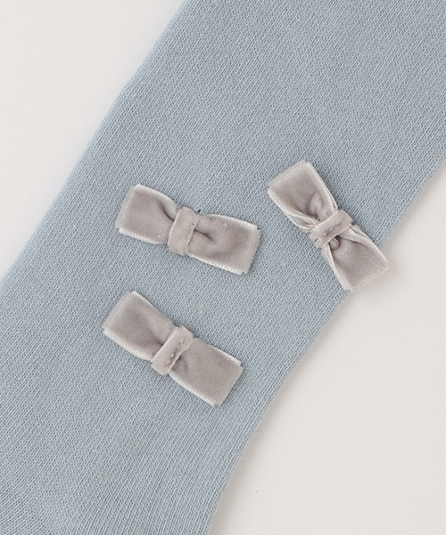 petit main（プティマイン）の「プチリボンタイツ（ソックス/靴下・キッズ・モカ/アイボリー/ライトピンク/ライトブルー・120cm/80ｃｍ/100cm/130cm/90cm/110cm）」の7枚目の写真