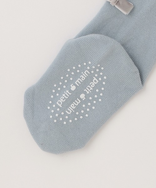 petit main（プティマイン）の「プチリボンタイツ（ソックス/靴下・キッズ・モカ/アイボリー/ライトピンク/ライトブルー・120cm/80ｃｍ/100cm/130cm/90cm/110cm）」の9枚目の写真