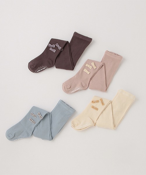 petit main（プティマイン）の「プチリボンタイツ（ソックス/靴下・キッズ・モカ/アイボリー/ライトピンク/ライトブルー・120cm/80ｃｍ/100cm/130cm/90cm/110cm）」の11枚目の写真