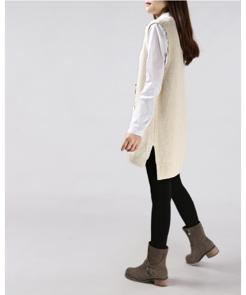 Ritzy(リッツィー)の「Vネックベスト(ベスト・レディース・ホワイト/グレー/チャコールグレー/カーキ・FREE)」の10枚目の写真