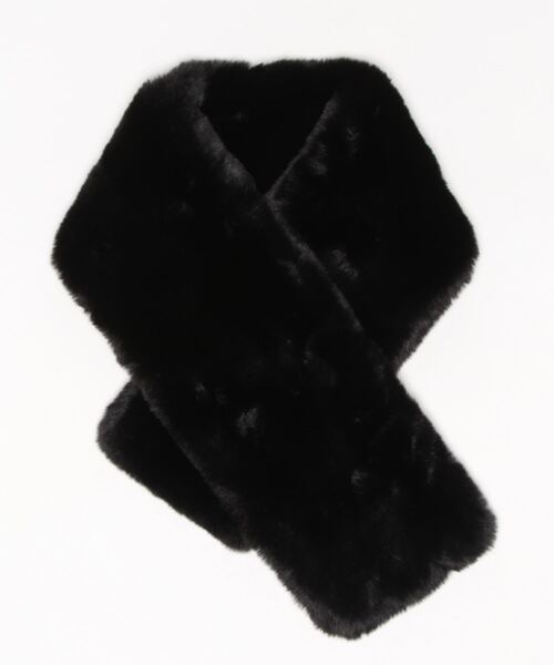 Fun & Daily（ファンアンドデイリー）の「F&D : クロスファーマフラー（マフラー・レディース・ネイビー/グレー/ブラック/アイボリー/ベージュ・FREE）」の7枚目の写真