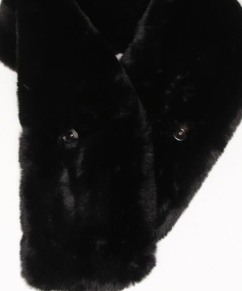 Fun & Daily（ファンアンドデイリー）の「F&D : クロスファーマフラー（マフラー・レディース・ネイビー/グレー/ブラック/アイボリー/ベージュ・FREE）」の8枚目の写真