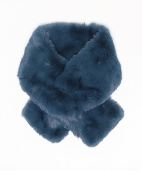 Fun & Daily（ファンアンドデイリー）の「F&D : クロスファーマフラー（マフラー・レディース・ネイビー/グレー/ブラック/アイボリー/ベージュ・FREE）」の10枚目の写真