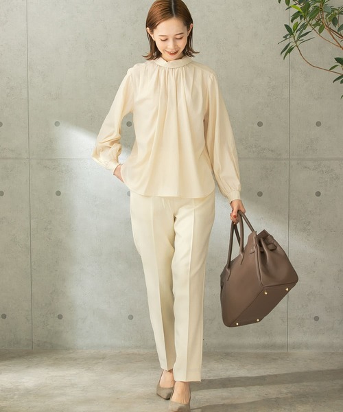 URBAN RESEARCH ROSSO（アーバンリサーチロッソ）の「『UR TECH』スティックパンツ（その他パンツ・レディース・アイボリー/ブラック/ブルー・38/36）」の9枚目の写真