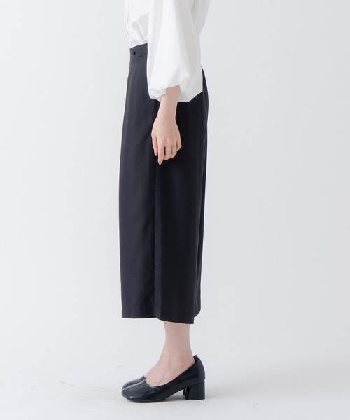 WHYTO.（ホワイト）の「「WHYTO. / ホワイト」LINEN LIKE TROUSER（その他パンツ・レディース・ブラック/アイボリー・36/38）」の18枚目の写真