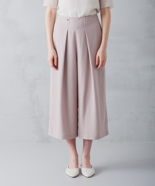 WHYTO.（ホワイト）の「「WHYTO. / ホワイト」LINEN LIKE TROUSER（その他パンツ・レディース・ブラック/アイボリー・36/38）」の11枚目の写真