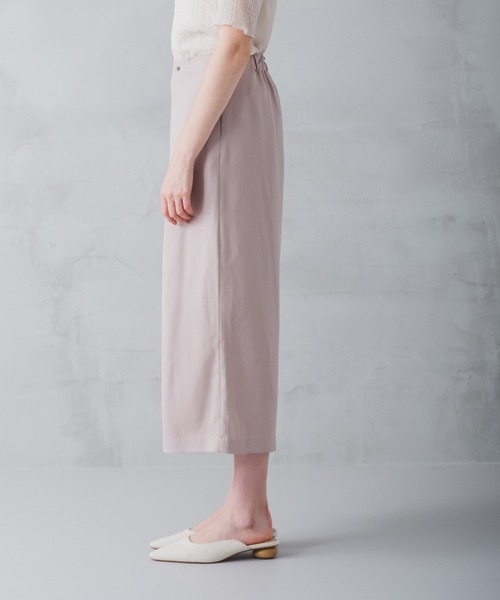 WHYTO.（ホワイト）の「「WHYTO. / ホワイト」LINEN LIKE TROUSER（その他パンツ・レディース・ブラック/アイボリー・36/38）」の12枚目の写真