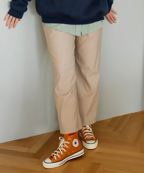 Birthday room（バースデイルーム）の「シンプルタックパンツ（スラックス・レディース・ブラック/チャコールグレー/グレイッシュベージュ・SMALL/MEDIUM）」の3枚目の写真