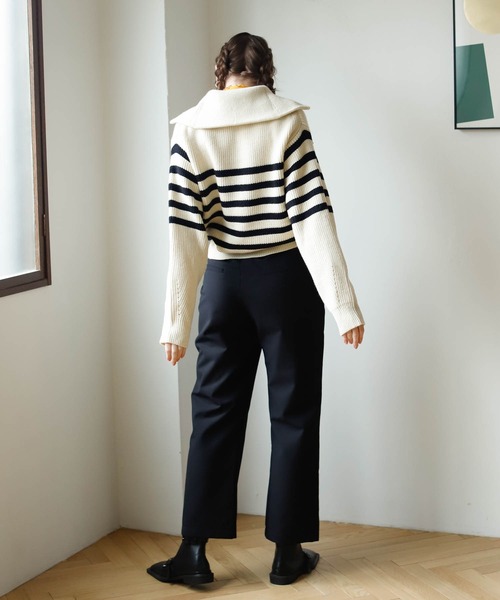 Birthday room（バースデイルーム）の「シンプルタックパンツ（スラックス・レディース・ブラック/チャコールグレー/グレイッシュベージュ・SMALL/MEDIUM）」の17枚目の写真